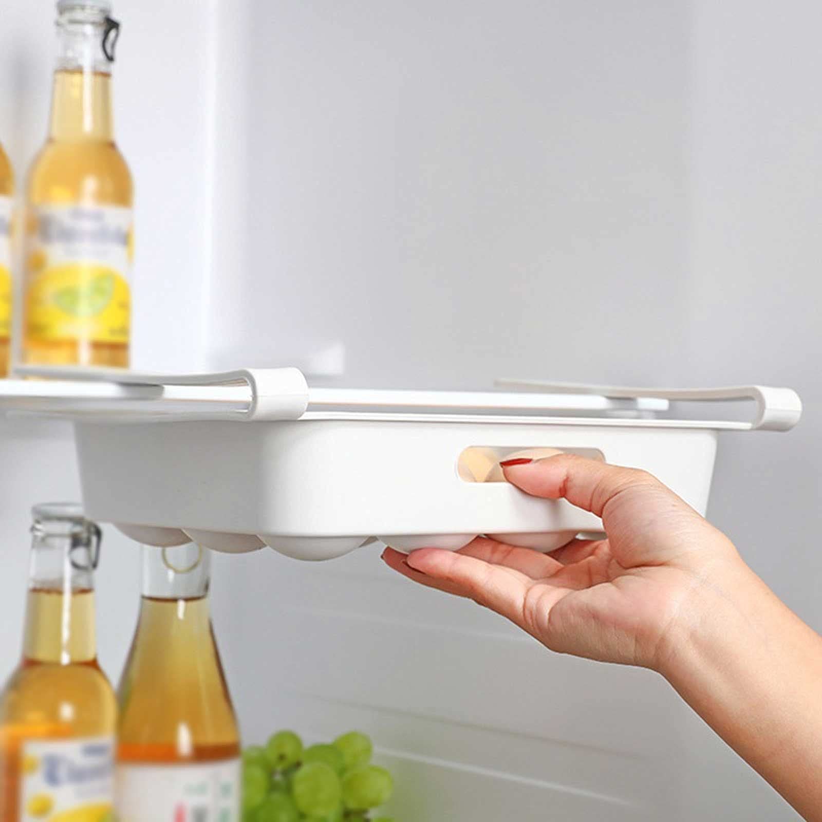 Estantes de Pared flotantes, Caja de Almacenamiento para Nevera, Estante para Huevos, cajón, Cesta, Organizador de Frutas y Verduras para Cocina, Ahorra Espacio