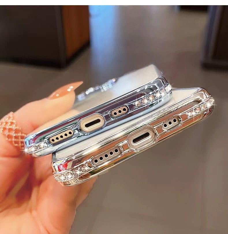 Amazon.co.jp: AMAZFCCY ラインストーンケース iPhone 15 6.1インチ用