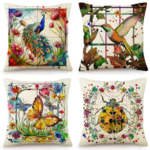 Taie d'oreiller 60x60 lin lavable pour coussin de canapé durable - 2