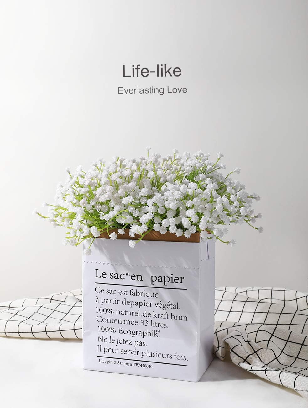 Amazon 花 ベビーブレス 造花 造花 かすみ草 人工植物 ウェディング Diy 装飾用 10点 白 造花 オンライン通販