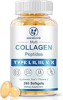 Vista 1 de Multi Collagen Peptides for Women & Men, Hydrolyzed Collagen Peptides-Type I, II, III, V, X - with Hyaluronic Acid,Vitamin C,Biotin,Supports Skin