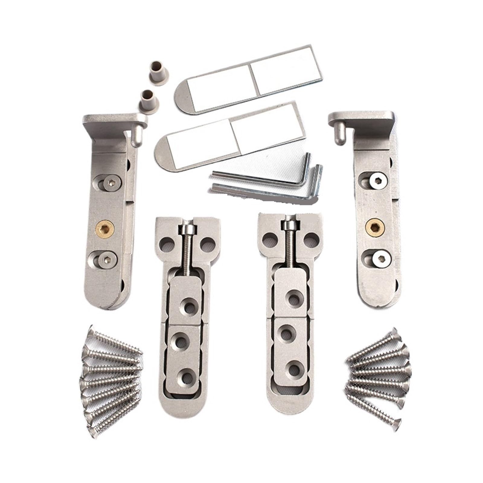 Ujzgbxqvshm One Color Folding Door Hinge,1Set Heavy Duty Wood Pivot Hinges 360 Degree Shaft Invisible Stainless Steel