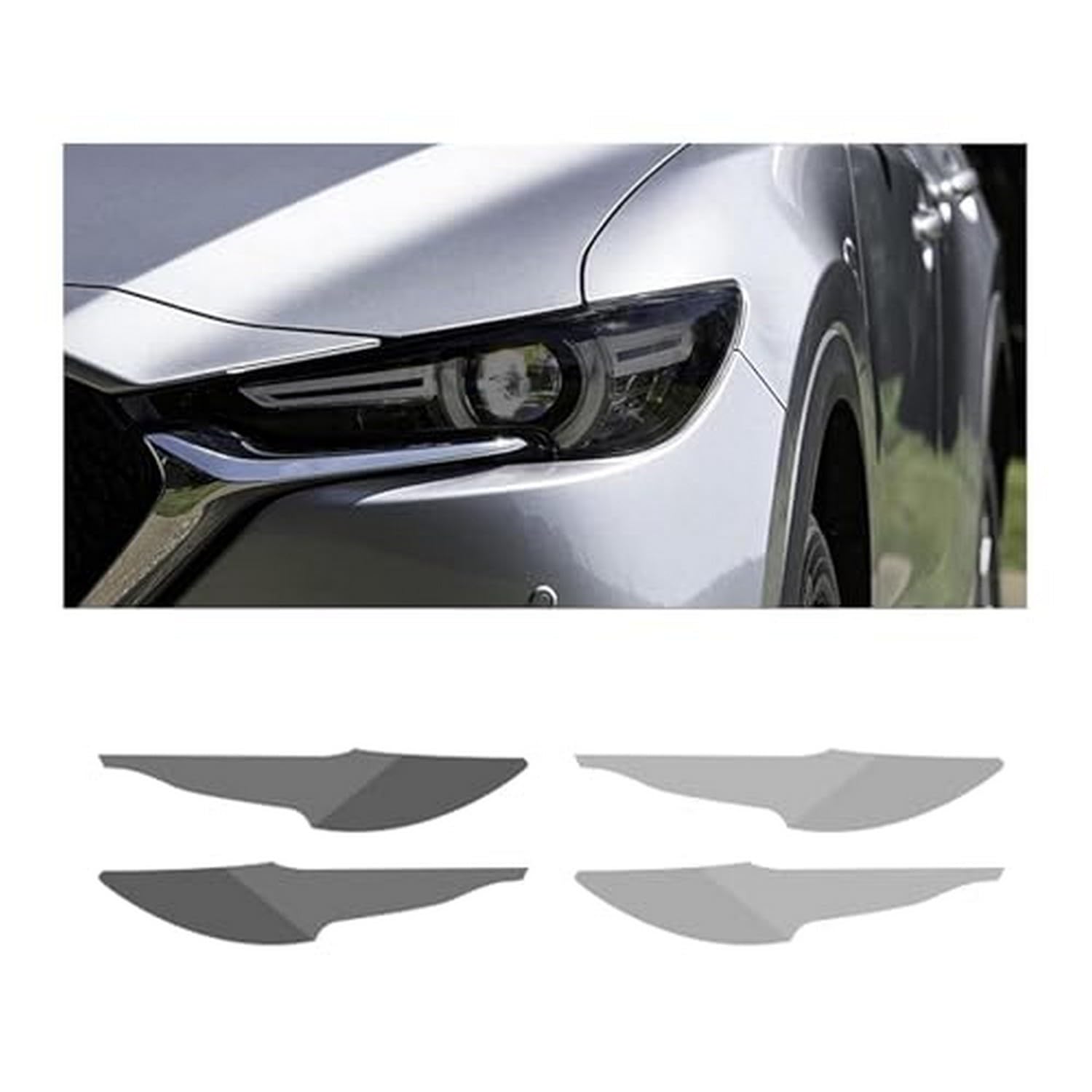 Film de protection de phare de voiture TPU noir pour Mazda CX-5 17-21