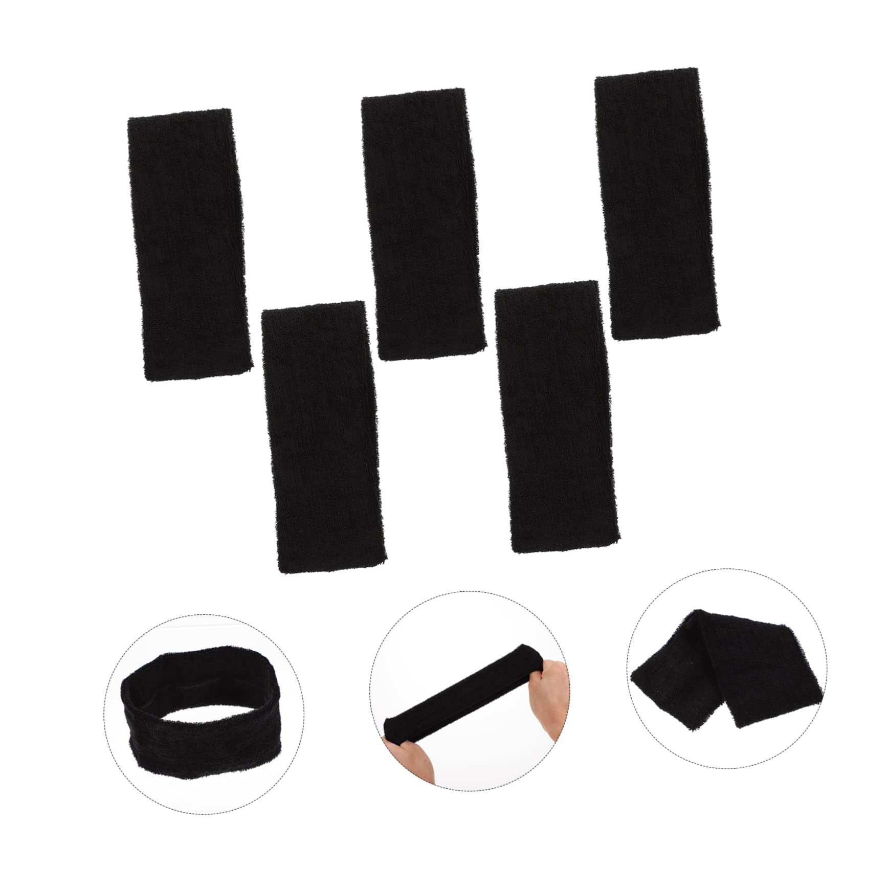 Sosoport 25pezzi Fasce Sportive Assorbenti Per Sudore Fasce Elastiche Per Yoga e Fitness Comode e Leggere Per Allenamenti e Attività Sportive