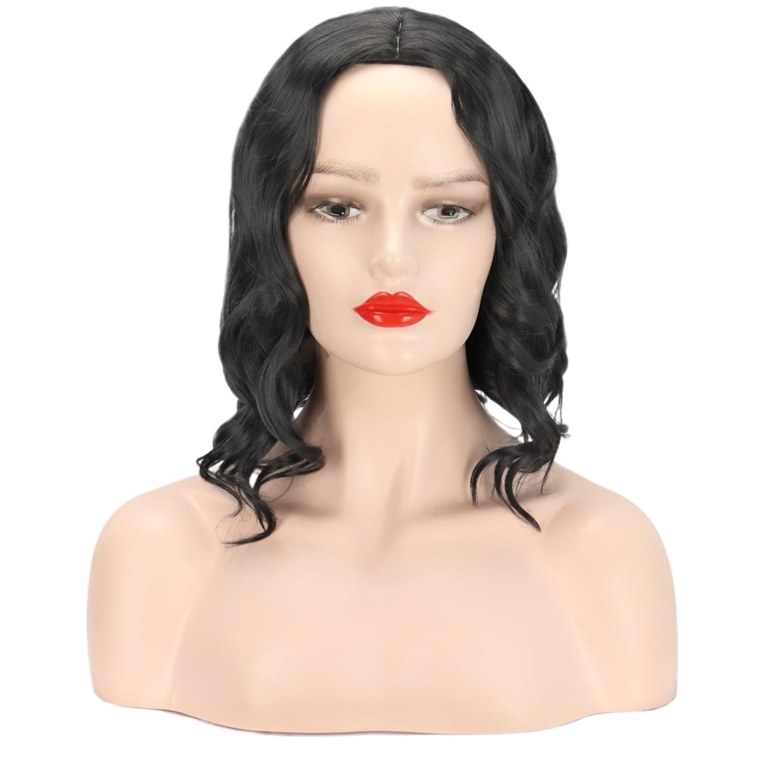 Libangrong-888 Women's One Color Wigs ' Short Curly Hair With Water Ripple Full Head Wig Natural Wig