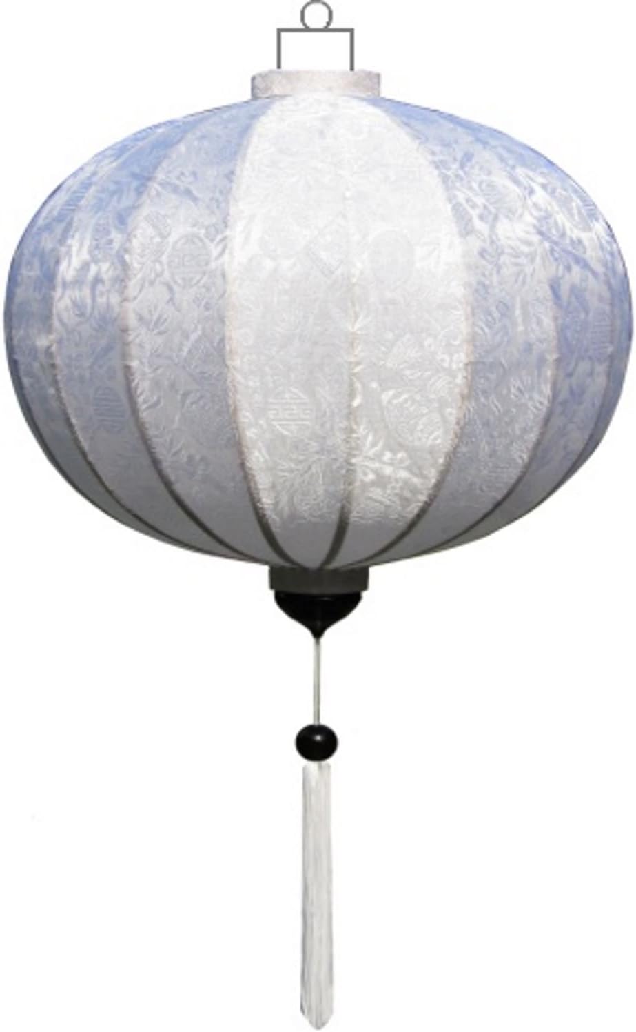 Vietnamese Silk Lantern by Lampionsenzo White Round