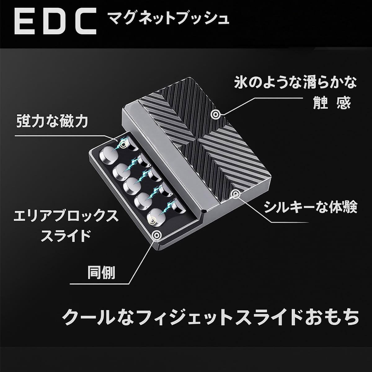 EDC フィジェットトイ スライダー 無限リロード Amazon | 新フィジェットトイ 無限リロード スライダー fidget
