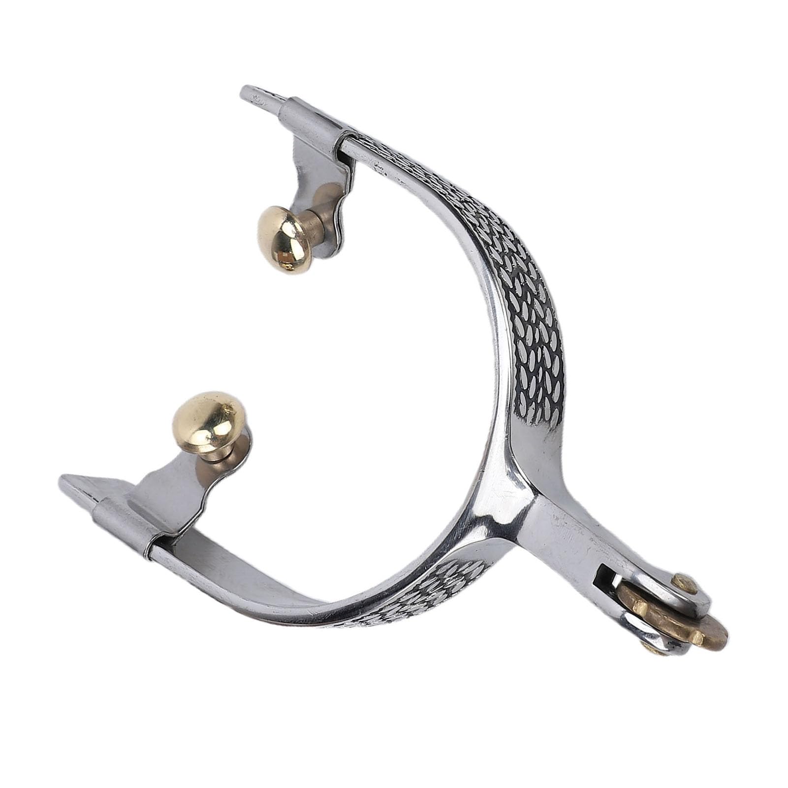 1 par de Espuelas de Caballo de Vaquero Occidental de Acero Inoxidable con Engranaje | Accesorios de equitación ecuestre para hombres, juego de engranajes de arranque para equitación occidental y uso de tachuelas