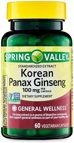 Miniatura 1 de 4 TOP CARE Cápsulas vegetarianas coreanas de Panax Ginseng, 100 mg, 60 unidades