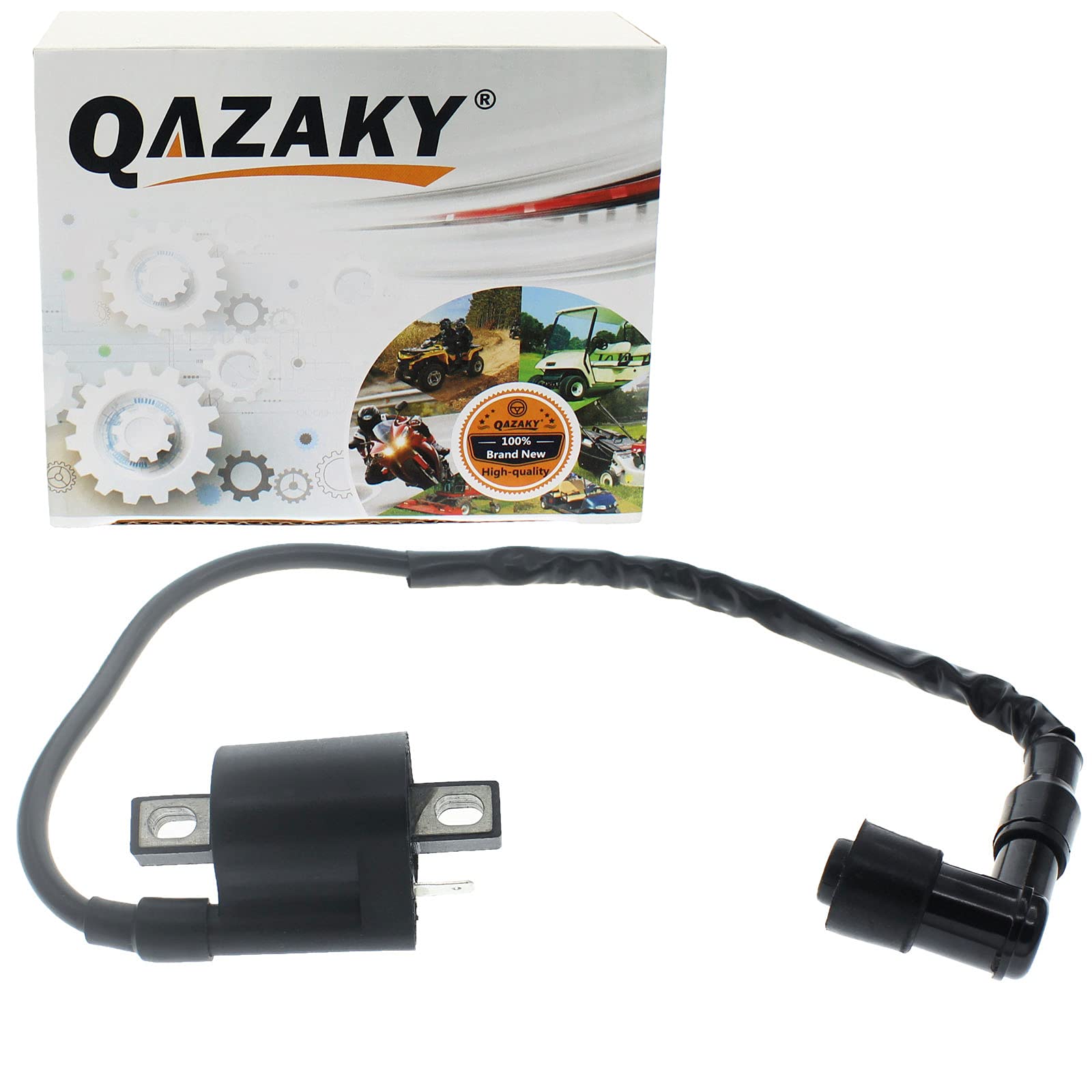 Ignition Coil Compatible with Yamaha Bear Tracker 250 Trail Boss 330 YFM350 Warrior Big Bear Raptor TTR125 ATC185S ATC200 ATC200ES ATC200S