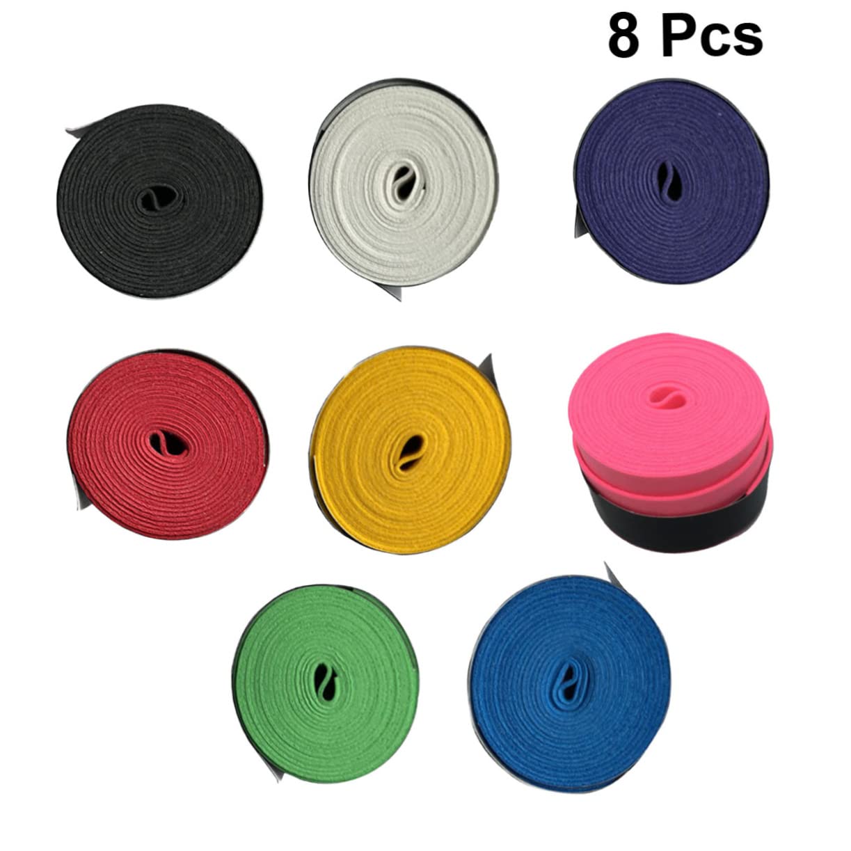 Hemoton Sweat Absorbent Racket Grip Bands Pu Soft Material for Tennis Badminton Squash Pickball Fishing Rod