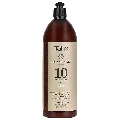 Tahe Organic Care - EmulsiĂłn oxigenada para la mezcla de coloraciĂłn del cabello, para una cobertura difĂcil de canas. Ingredientes ecolĂłgicos y Tahe Organic Care - EmulsiĂłn oxigenada para la mezcla de coloraciĂłn del cabello, para una cobertura difĂcil de canas. Ingredientes ecolĂłgicos y