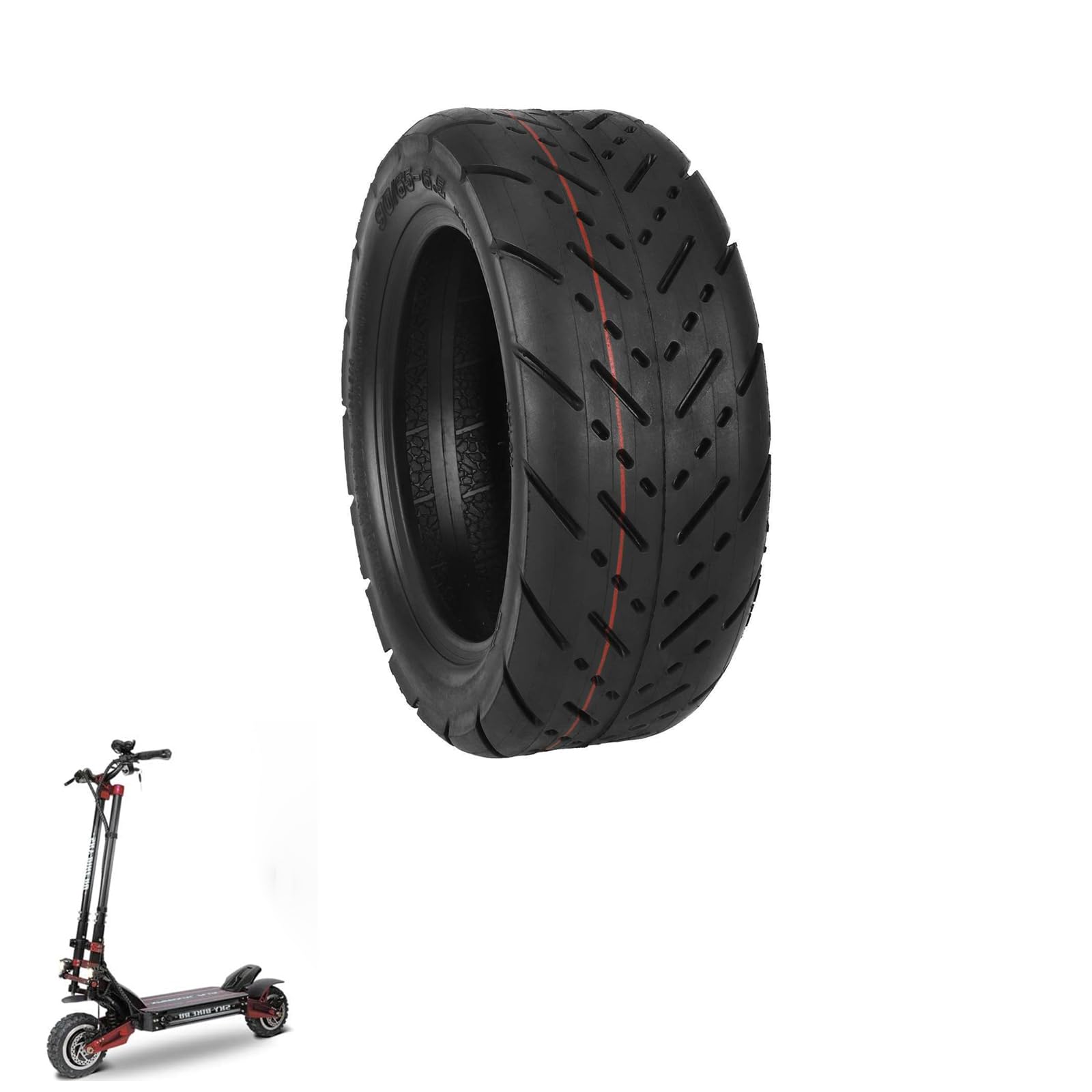 Tubeless Road Tyres 90/65-6.5, 11 inches, for Kukirin G4