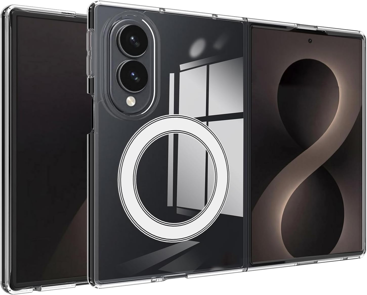 Ultra Hybrid Magnetic Case for New Samsung Galaxy Z Fold 8 5G (2026), Crystal Clear Shockproof Cover |Camera Guard| Hard PC Back | Wireless Charging-image-34