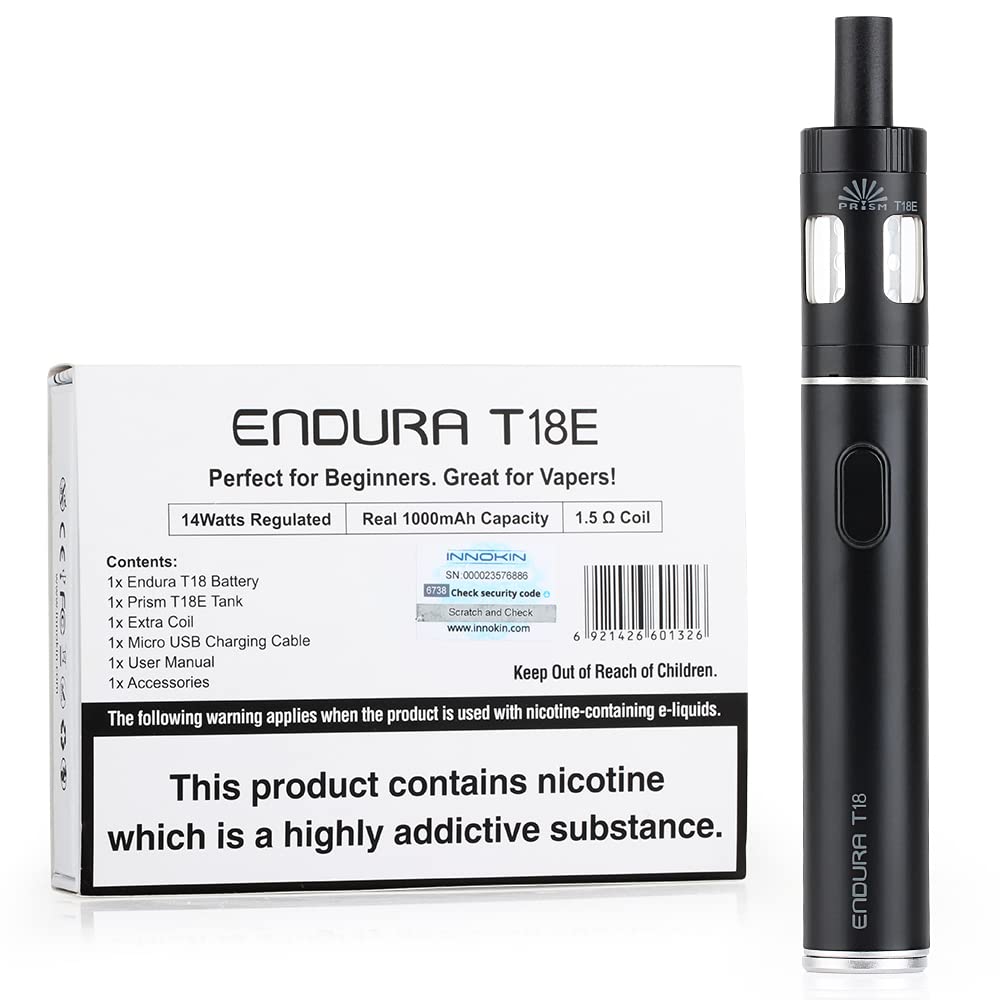 Innokin Endura T18E Prism E Cigarette Starter Kit, 2ml, No Nicotine