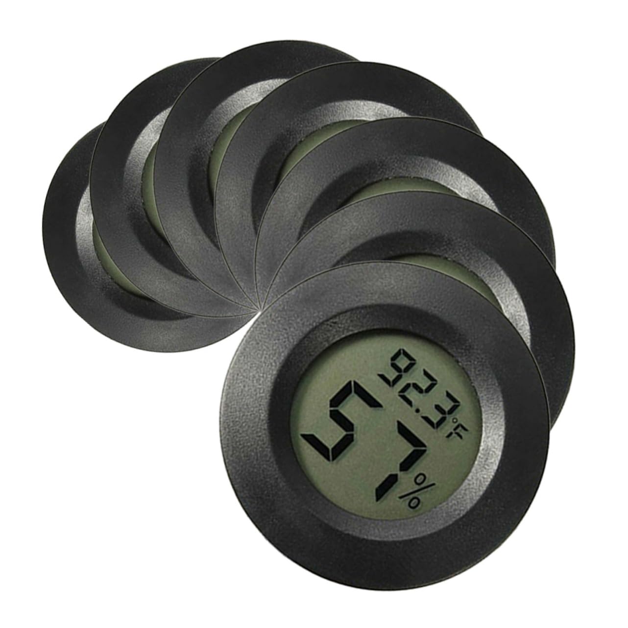 POPETPOP 14pcs Digital Tank Thermometer Hygrometer for Reptile Aquarium Mini Indoor Humidity Monitor Digital Display