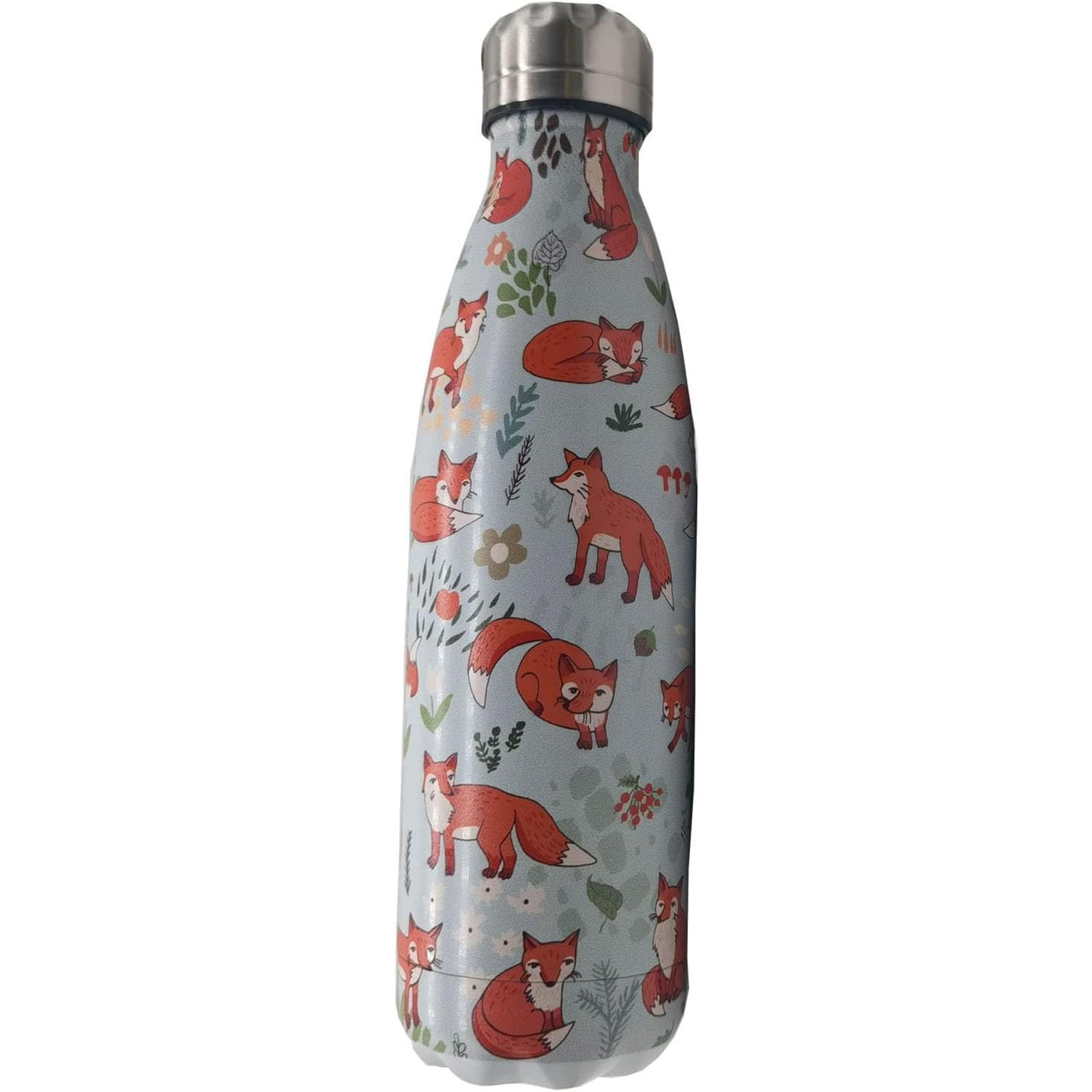 Makachen Fox Insulated Sport Water Bottles Stainless Steel Travel Mugs BPA Free Tumbler For Outdoor Camping Travel 20oz