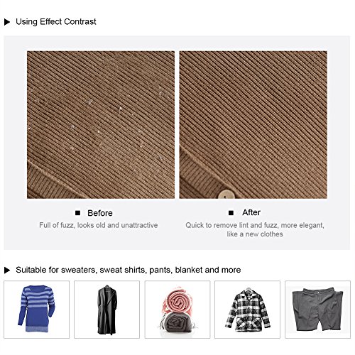 Aparelhos de Barbear e Removedor de Fiapos de Tecido, Suéter Portátil Elétrico Defuzzer Lâminas Subs