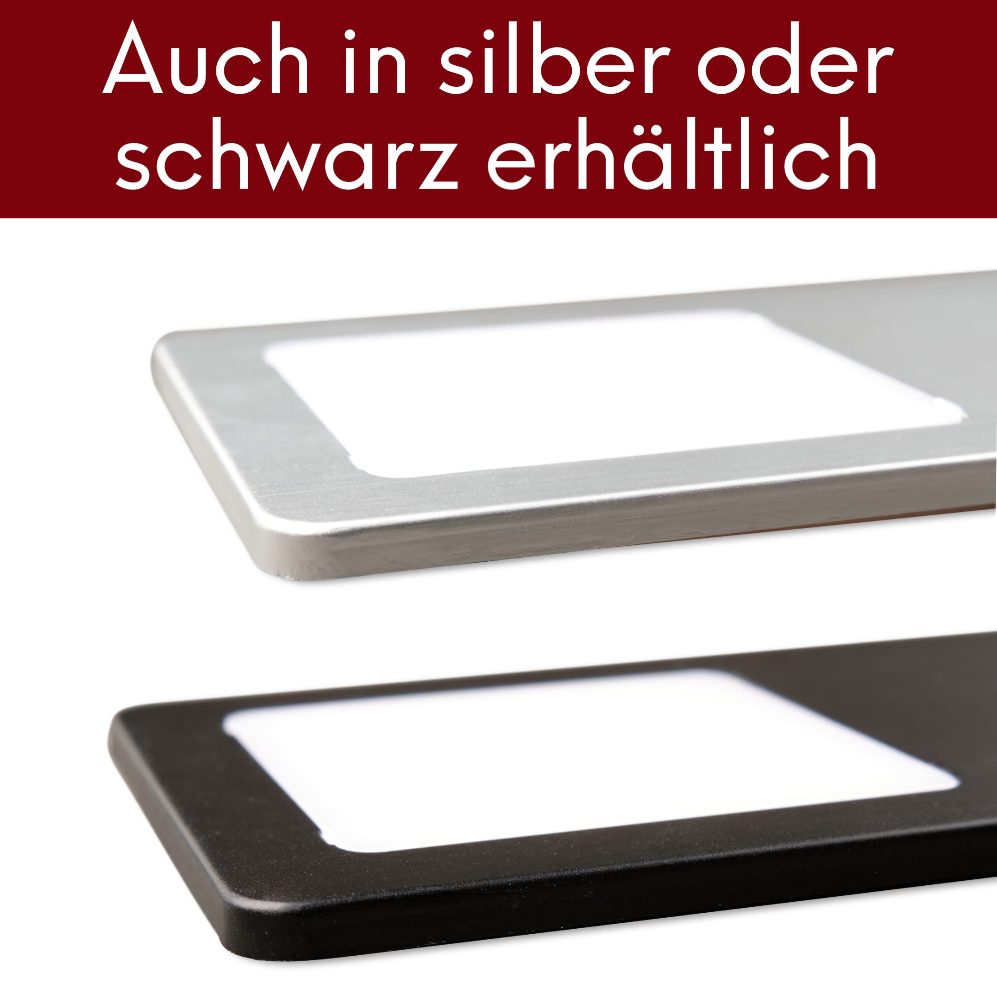 kalb | LED Unterbauleuchten Edelstahl gebürstet 5W- sehr flache Küchenleuchte Einbaustrahler Einbauspot, Auswahl:3er Set warmweiss