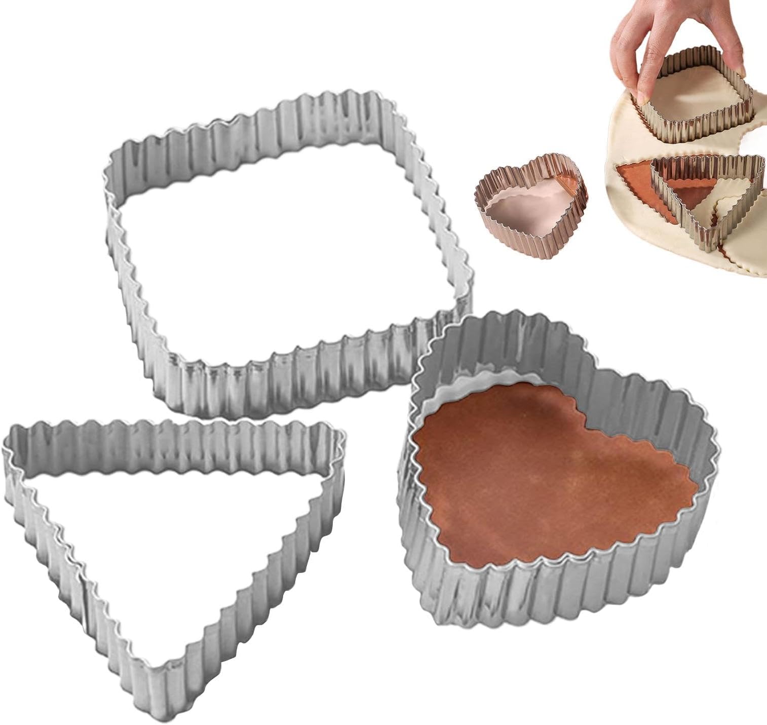 Baking Cracker Cutter,Triangle Shape Fondant Cutter | Cracker-Making Mold for Sandwiches, Muffins, Fondant, Dough, Bread