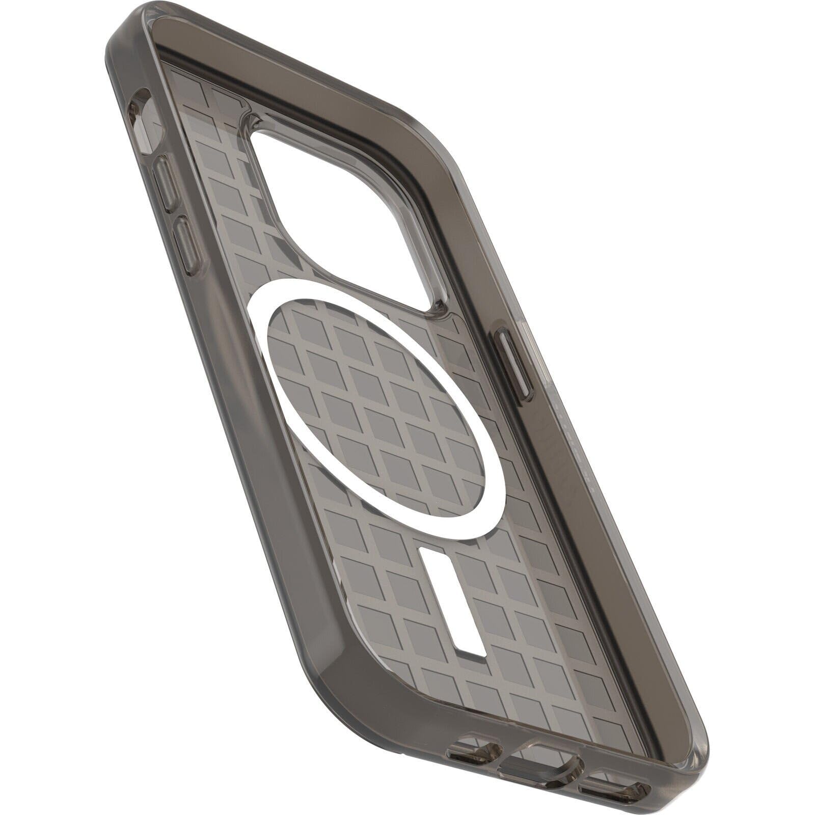 OtterBox Cover per iPhone 14 Pro Symmetry+ Clear per MagSafe, resistente a shock e cadute;sottile, testata 3x norme MIL-STD 810G, protezione antimicrobica, Window Pane Black