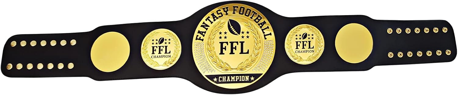 Fantasy Football Belt, Customizable Championship Belt Award Soccer Trophy, Champions League Trophy, Customizable Trophy