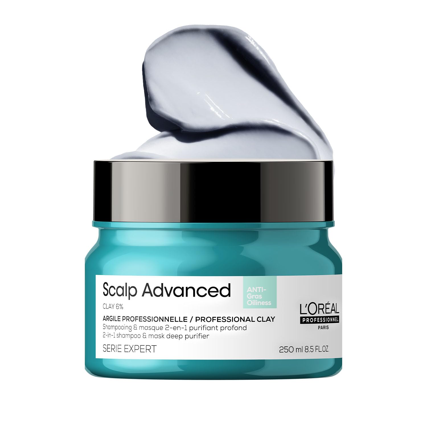 l'oréal professionnel paris L’Oréal Professionnel Scalp Advanced Anti-Oiliness 2-In-1 Deep Purifier Clay 250gms| For Very Oily Scalps | Purifies the Scalp Deeply with 3% AHA & 6% Clay | For Men & Women-picture-21