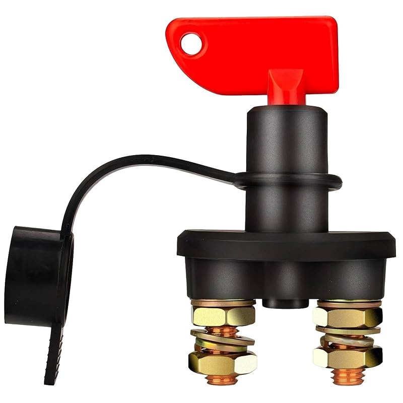 Chave Seccionadora de Bateria Jtron 12–24 V 200 A com 2 Chaves para Carro, Barco, Motorhome e Caminhão