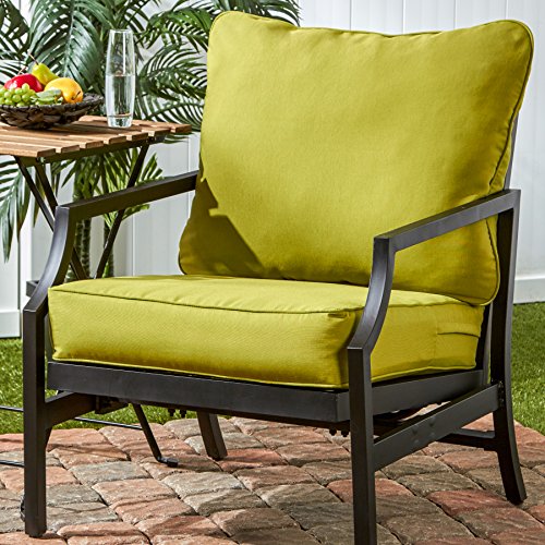Greendale Home Fashions 2-Piece Outdoor Deep Seat Cushion Set, Lime #TOP1
