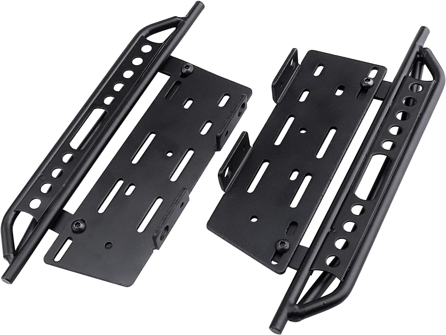Metal Side Step Board & RC Body Clips with Pull Tabs (4-Pack) for Axial SCX10 II 90046