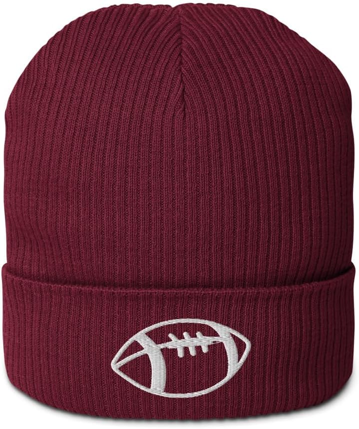 Pure Comfort: 100% Organic Cotton Ribbed, Smiley Beanie - Eco-Friendly and Anti-Allergic, Adult Unisex Men Women