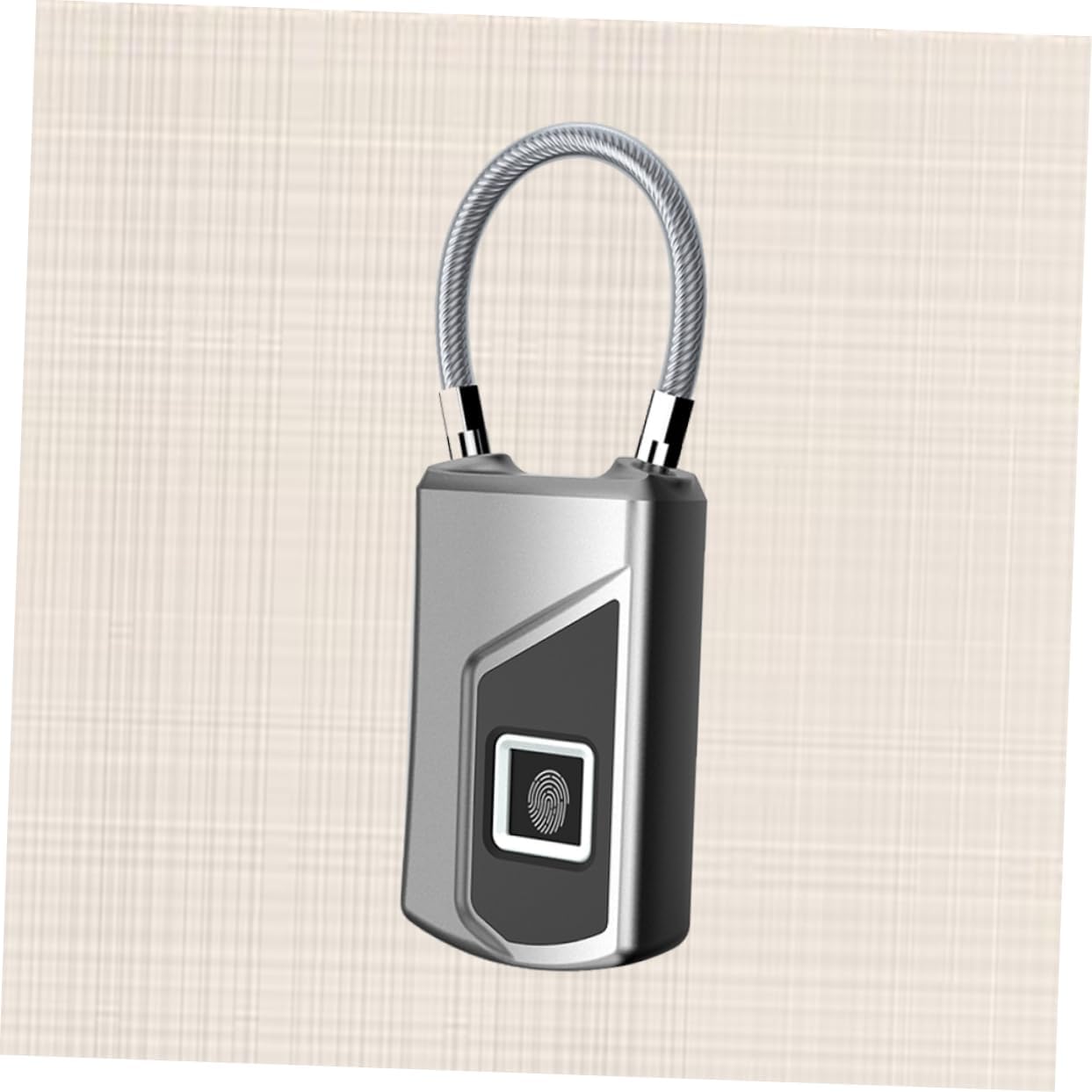 VILLCASE Padlock Electronic Lock for Outdoor Use USB Rechargeable Supports up to Fingerprints for Luggage Cabinets Bikes and More
