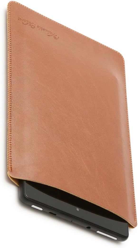 V.M Fire HD 10 / 8 / 7 Sleeve Leather Slip in Case 7inch Tablet Sleeves Fire7 Covers Firecase Cover 7-Inch 2017 New Amazon Kindle Slip-in Firesleeve 7in Dark Brown