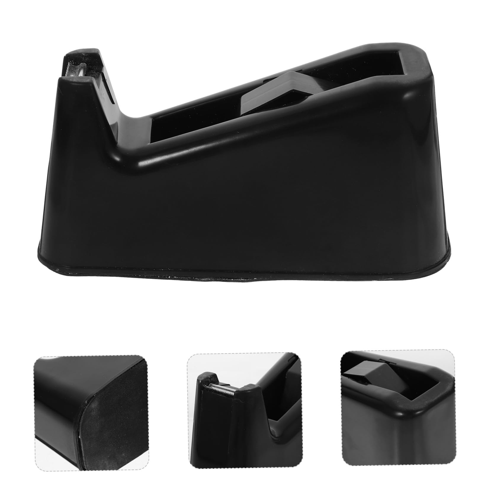 jojofuny 2 Pezzi Dispenser per Nastro Adesivo Portatile Base Antiscivolo Lama Affilata Erogazione Facile per Ufficio Casa Taglierina Compatta in Abs Acciaio Inossidabile