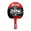 STAG GLOBAL 3 Star TTFI Approved Table Tennis Racket | Speed 65, Spin 70, Control 97 | Lightweight Paddle | Perfect for Beginner and Intermediate Training, School Tournaments (3 Star) gallery image