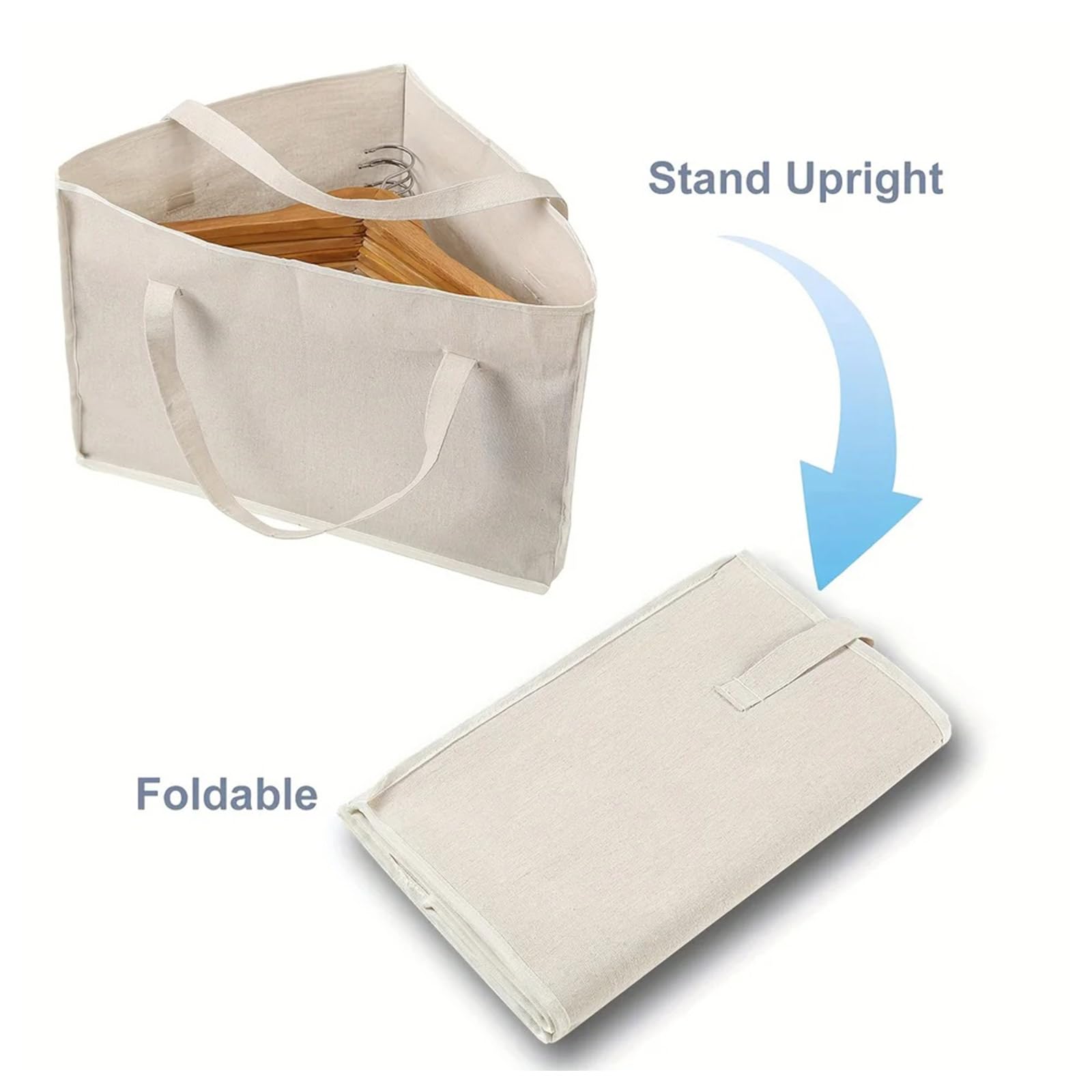 Bolsa de almacenamiento de ropa colgante que ahorra espacio, nizer de poliéster duradero para espacios pequeños, solución de almacenamiento de armario, accesorio versátil para perchero, organizador de
