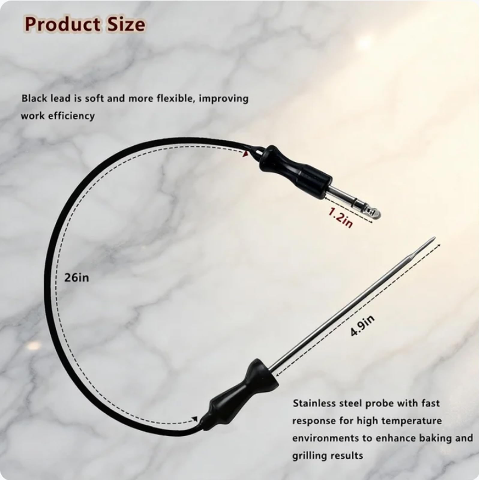 Sonde de viande pour four Samsung DG32-00013A Sonde de viande pour four Samsung DG32-00013A Sonde de température de viande de four DG32-00013A