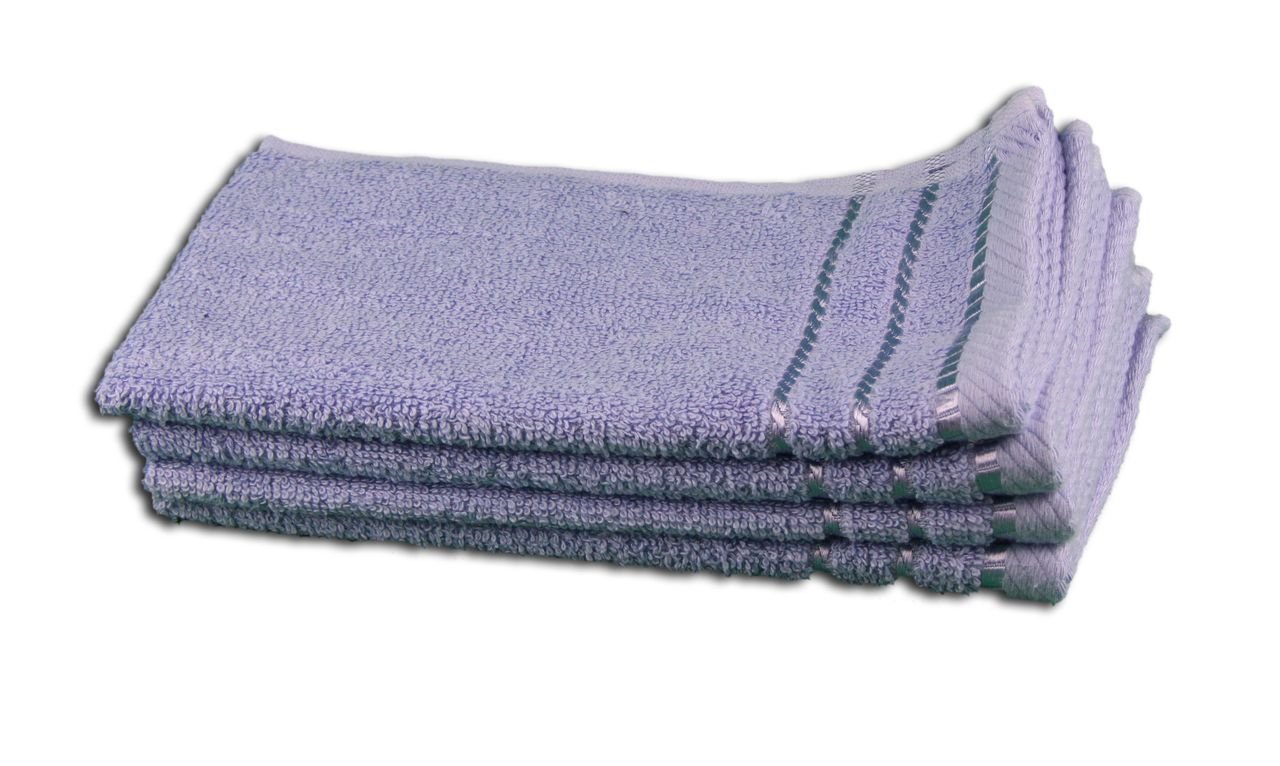 Gözze - Set of 4 Guest Towels, Berlin, 100% Cotton, 30 x 50 cm - Blue