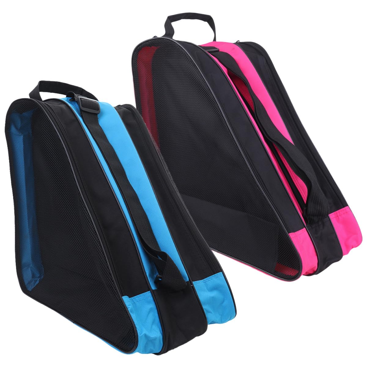 2 Stück Rollschuhtasche Rucksack aus Oxford Gewebe mit Reißverschluss Verschleißfest für Schultertasche zum Aufbewahren und Transport von Rollschuhen und Inlineskates