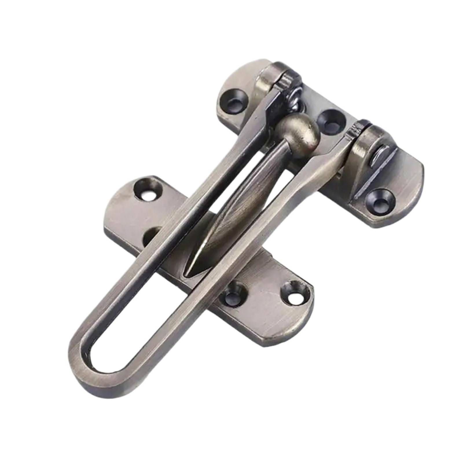 Swing Bar Door Lock 9pcs Swing Bar Latches Door Reinforcement Feature for Protections on Front & Interior(Bronze)