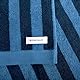 TOM TAILOR Saunatuch, 80x200 cm, 100% Baumwolle/Frottier, mit zwei Aufhängern, COLOR BATH TOWELS MEDIUM STRIPES Blau (Dark Navy & Cool Blue)