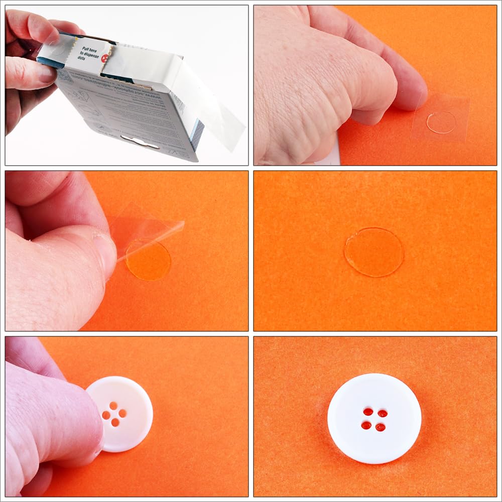 300 Pastilles Adhésives Double Face Amovibles - 1,3x0,9cm, Acrylique Transparent - Pour Photos, Affiches, Décorations Sans Résidu