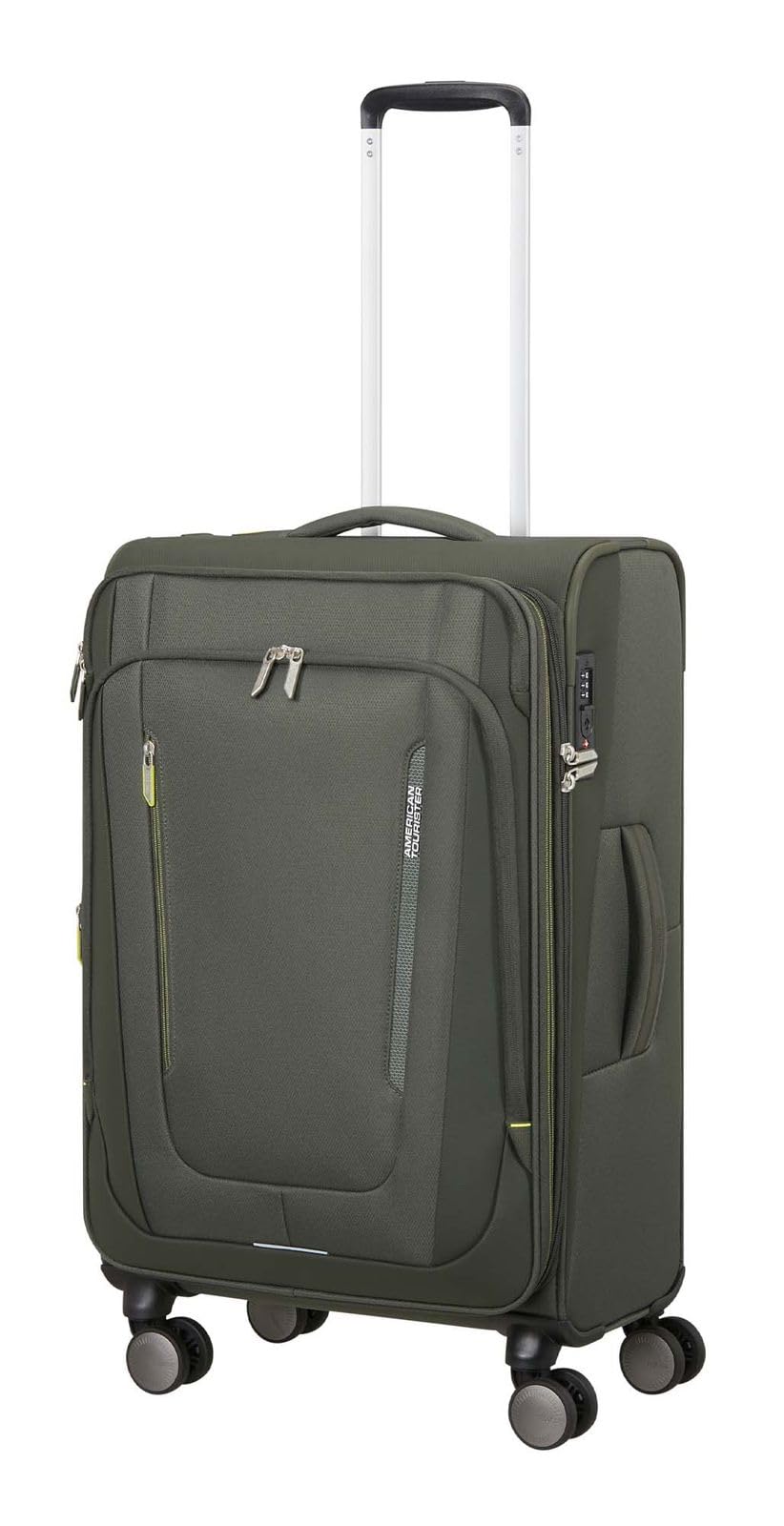 American Tourister carrello Wanderlite Spinner Exp. TSA Dark Khaki verde bosco