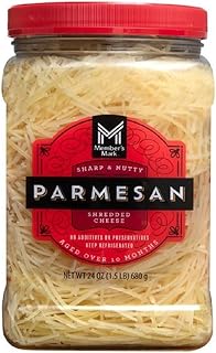 Member Mark Shredded Parmesan Cheese, 24 oz. (Made with fresh milk gathe...