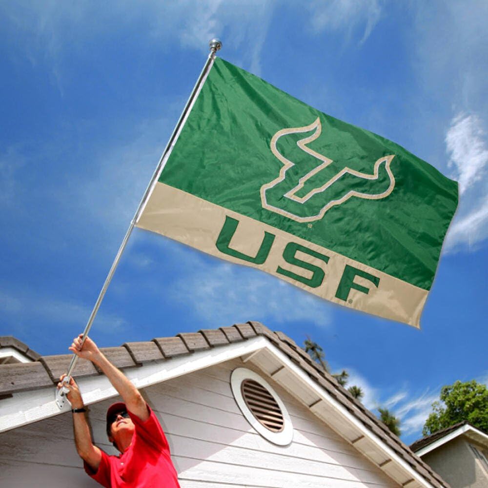 College Flags & Banners Co. South Florida Bulls Embroidered and Stitched Nylon Flag