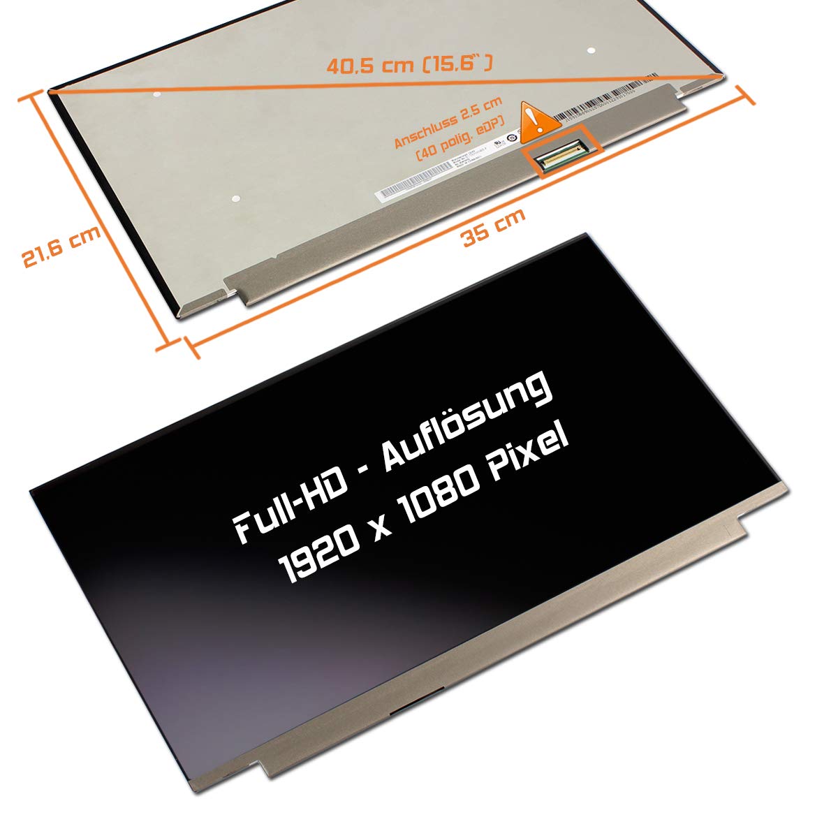 15,6" LED Display matt passend für LM156LF2F01 (NCP004D) 144Hz 72% Gamut Full-HD