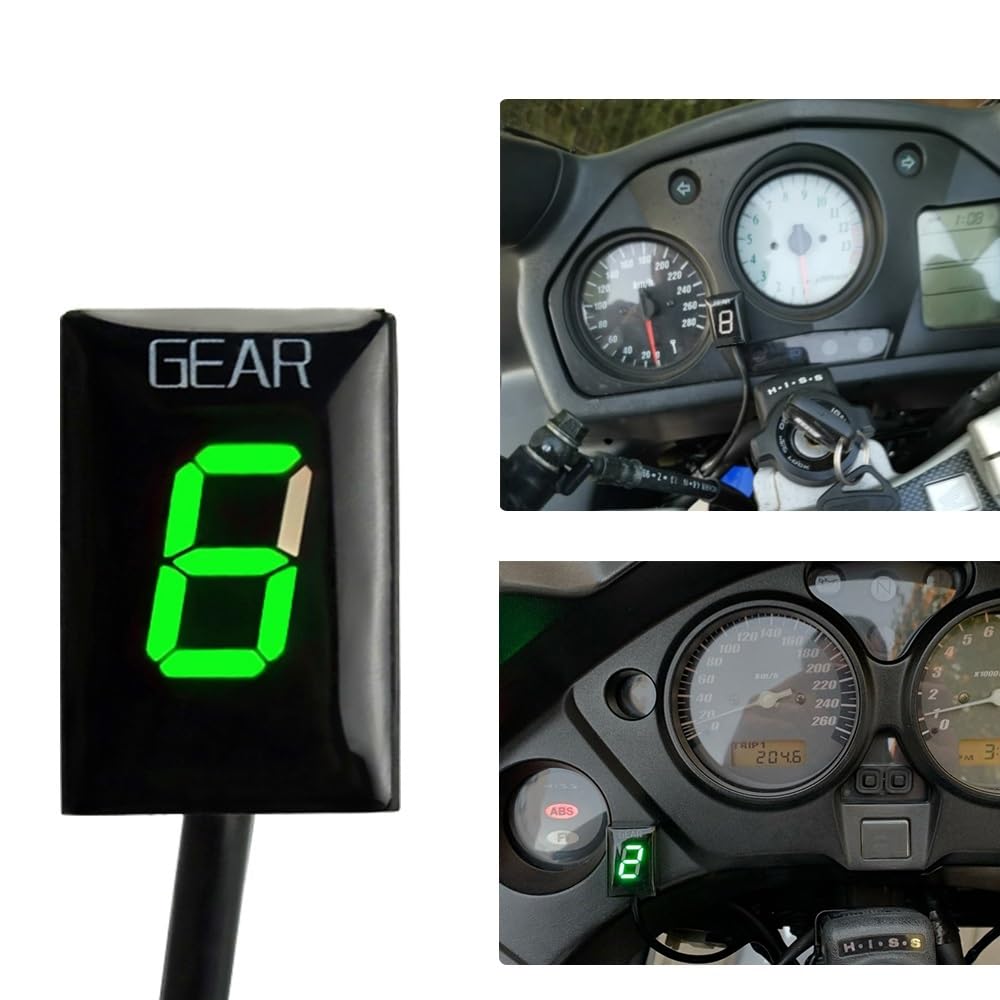 HRTLSS Indicador Marcha Digital Indicador De Marcha De Motocicleta para XL1000V XL 1000V VFR750 VFR800 VTX1300 VT125C VT750S VTR1000 NRX1800 Medidor De Pantalla De Marcha