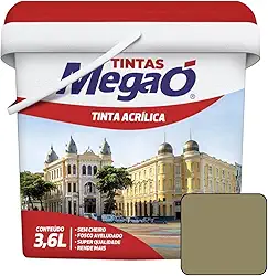 Tinta Acrílica Soft Econômica Interior Paredes 3,6L MegaÓ - Cores (Concreto)