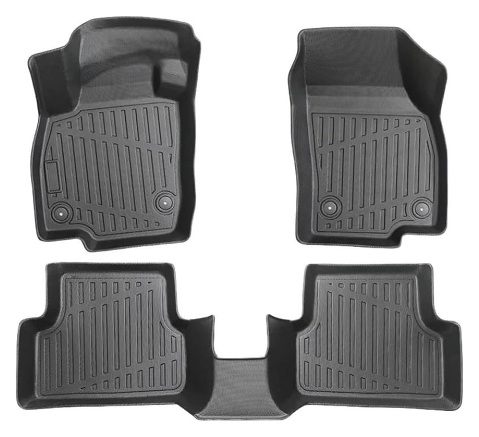 Tapis de sol VW Polo imperméables avec bords hauts toutes saisons