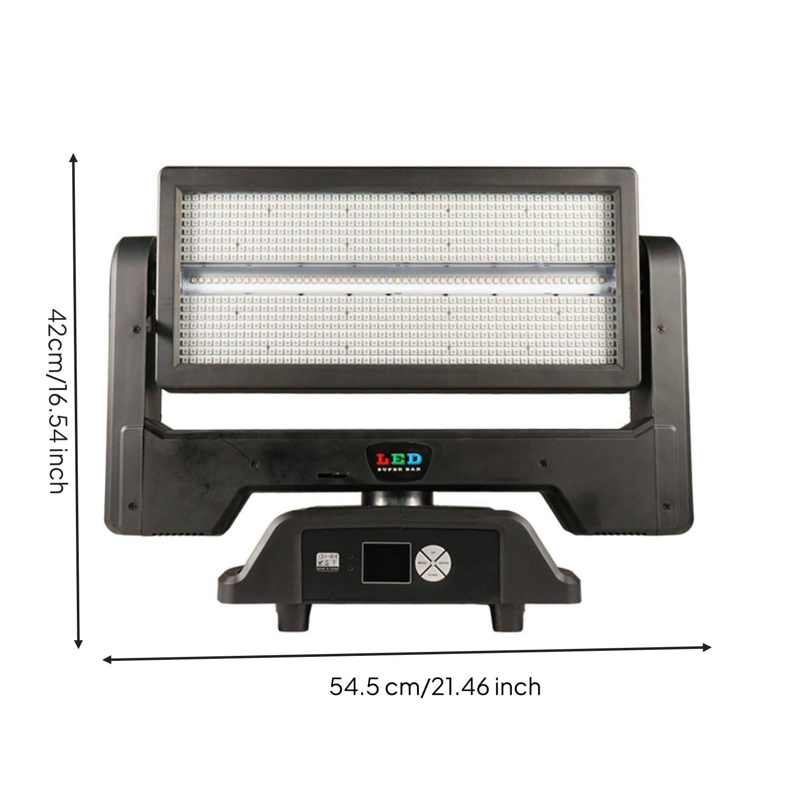 Rgbw Testa Mobile Led Faretto Proiettore Scenico Rotazione Ampio Raggio Sezioni 44+11 Array 880 Led Effetti Stratificati Adatto per Dj Matrimoni Feste Club Eventi